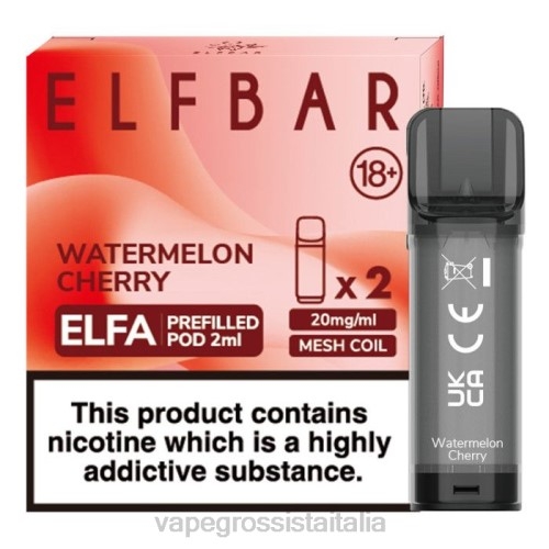 Vape Italia Centro Mirum - ciliegia di anguria V620329 ELFBAR Elfa capsula preriempita - 2 ml - 20 mg (confezione da 2)