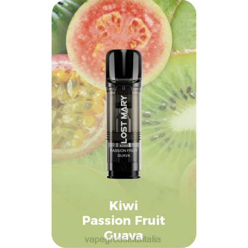 Vape Italia Ancona - kiwi frutto della passione guava V620424 LOST MARY Tappo cialde sostitutive preriempite