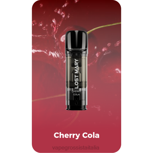 Vape Italia - Cola alla ciliegia V620423 LOST MARY Tappo cialde sostitutive preriempite