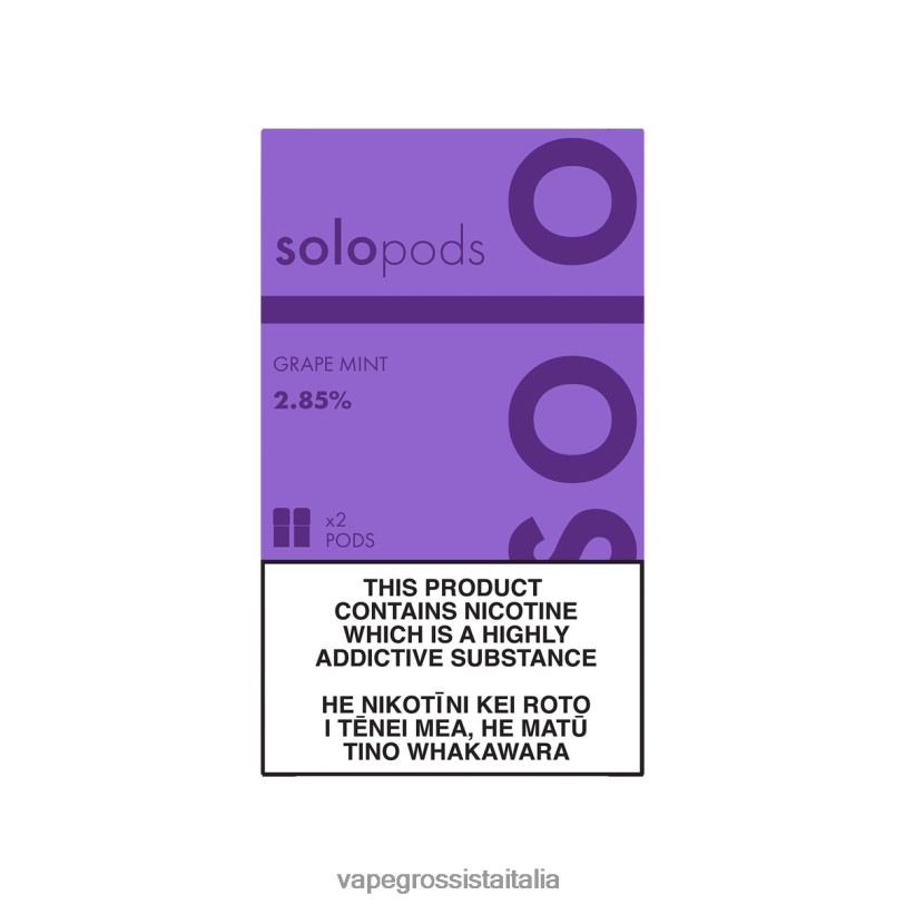Vape Italia Ancona - Solo capsula di ricambio, confezione da 2 menta d'uva JH02254