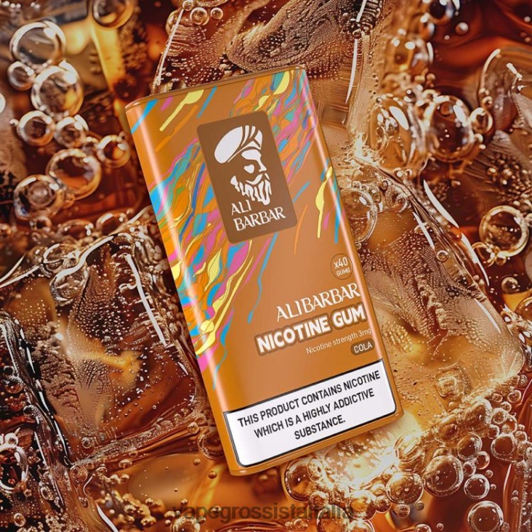 Vape All'Ingrosso - Alibarbar gomma alla nicotina cola 8TR48B81