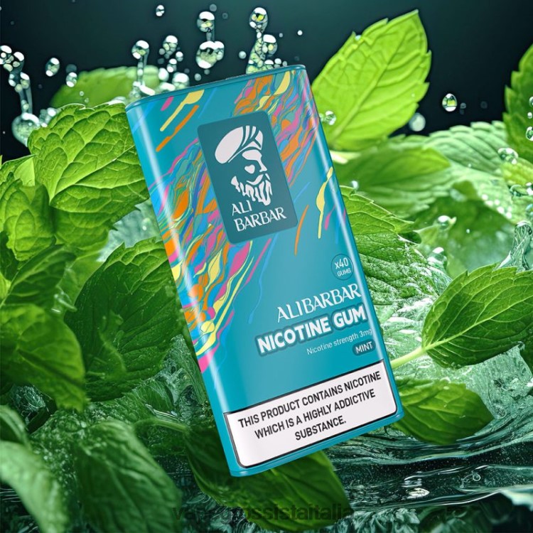 Vape Italia - Alibarbar gomma alla nicotina menta 8TR48B83