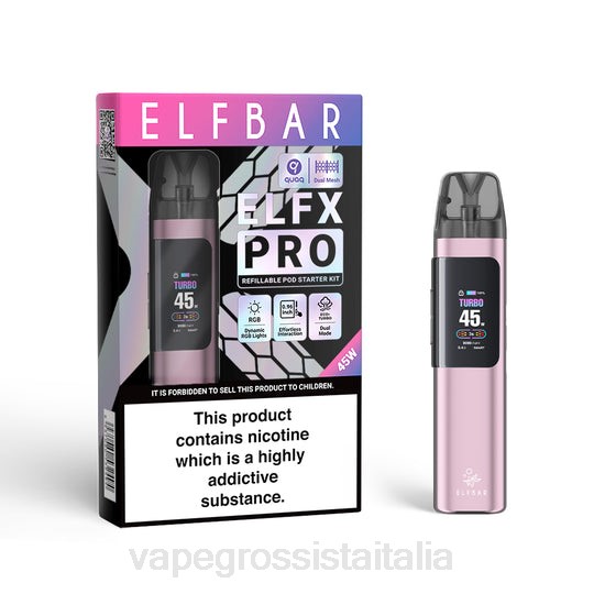 Vape Italia Ancona - ELFBAR ELFX Pro Apri dispositivo pod rosa 6HFX4