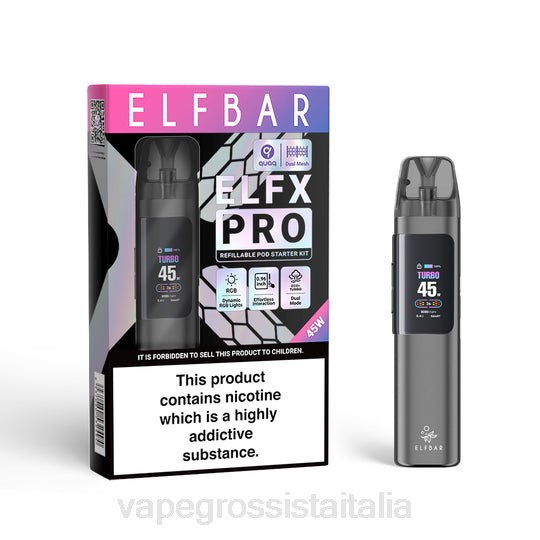 Vape Italia - ELFBAR ELFX Pro Apri dispositivo pod grigio 6HFX3