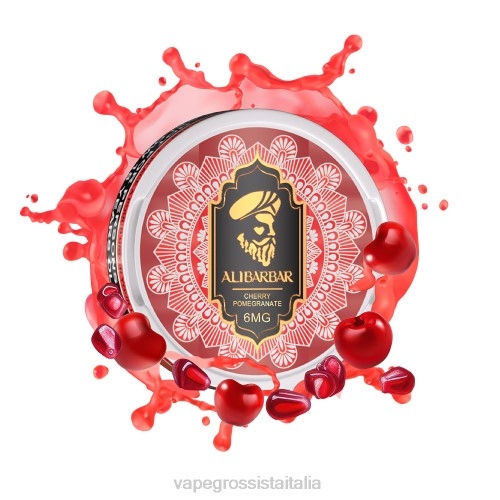 Vape Grossista Italia - melograno ciliegia V62062 ALIBARBAR sacchetto di nicotina