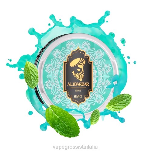 Vape Grossista Italia - menta V62052 ALIBARBAR sacchetto di nicotina