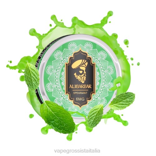 Vape Italia Fano - menta verde V62056 ALIBARBAR sacchetto di nicotina