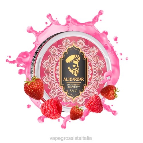 Vape Italia Osimo - lampone fragola V62055 ALIBARBAR sacchetto di nicotina