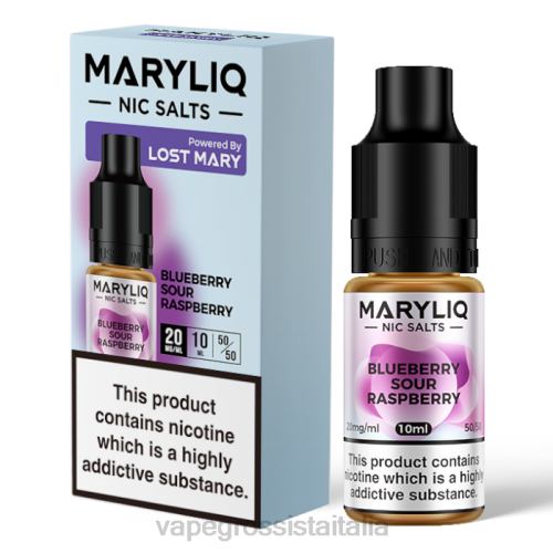 Vape All'Ingrosso - lampone acido al mirtillo V620441 LOST MARY MARYLIQ sali di nicotina - 10 ml - 20 mg