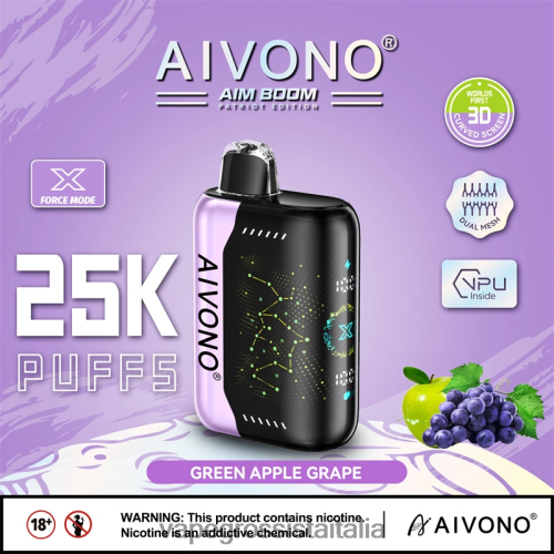 Vape Italia Fano - Aivono AIM BOOM 25000 uva mela verde VZ4N66346