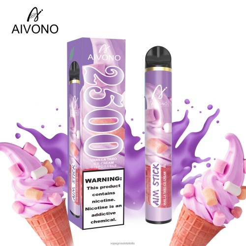 gelato al taro alla vaniglia