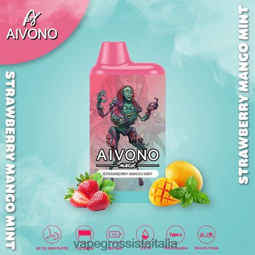 menta fragola e mango
