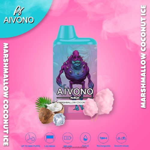 Gelato al marshmallow al cocco