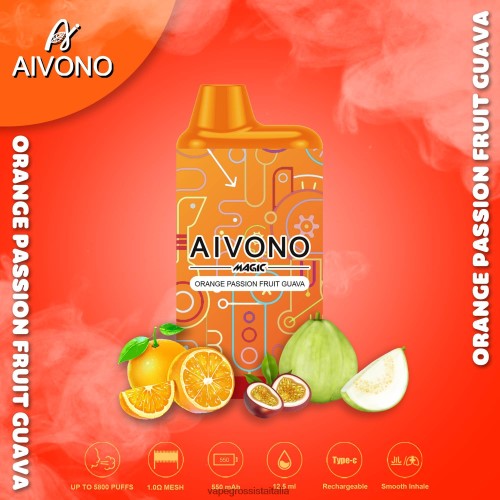 guava arancione del frutto della passione