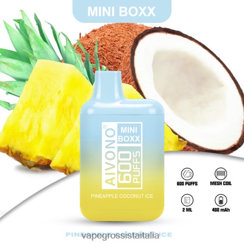 gelato al cocco e ananas
