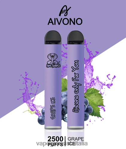Vape Italia Fano - Aivono AIM SNAKE 2500 ghiaccio d'uva VZ4N66306