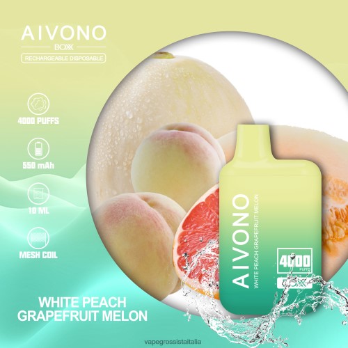 melone pompelmo pesca bianca