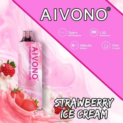 Vape Italia Osimo - Aivono AIM GUN 7000 gelato alla fragola VZ4N66105