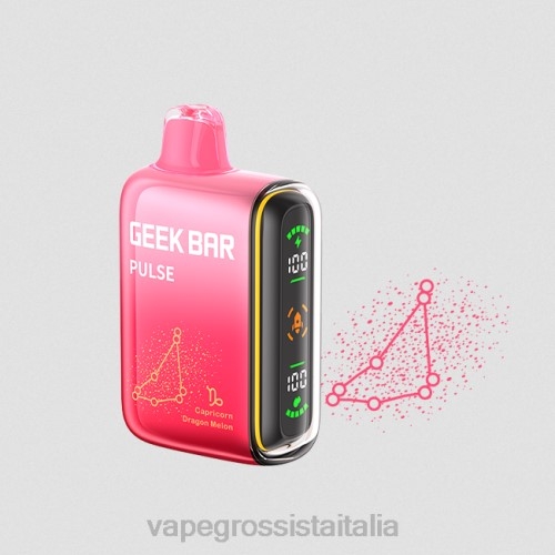 Vape Italia Recensioni - melone drago V62070 GEEK BAR Pulse edizione zodiacale 7500 sbuffi/15000 sbuffi