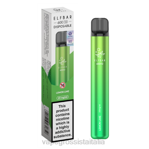 Vape Italia Collemarino - limone lime V620287 ELFBAR 600V2 20 mg