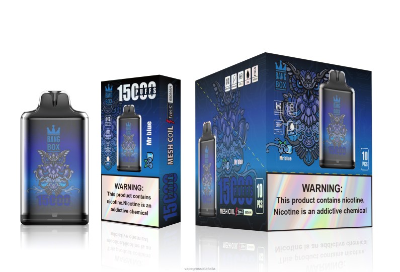 Vape All'Ingrosso - Bang Box s1-15000 sbuffi signor blu 00FB6109