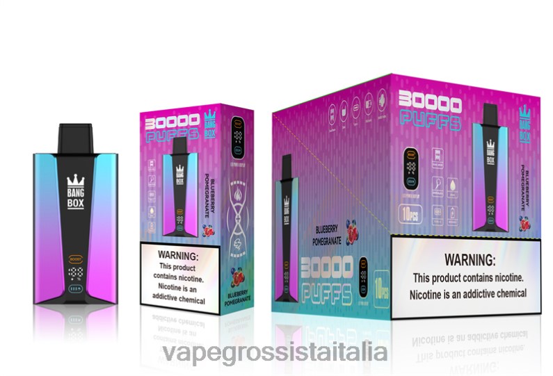 Vape Grossista Italia - Bang Box Schermo intelligente da 30000 sbuffi pongerante ai mirtilli 00FB680
