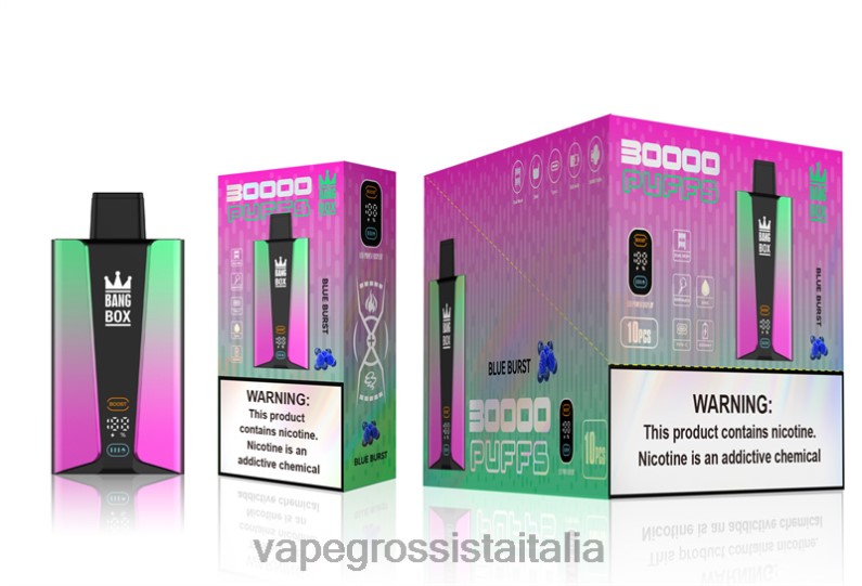 Vape Italia Ancona - Bang Box Schermo intelligente da 30000 sbuffi scoppio blu 00FB682