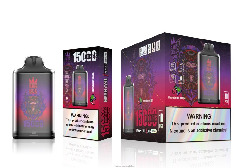 Vape Italia - Bang Box s1-15000 sbuffi uva fragola 00FB6111