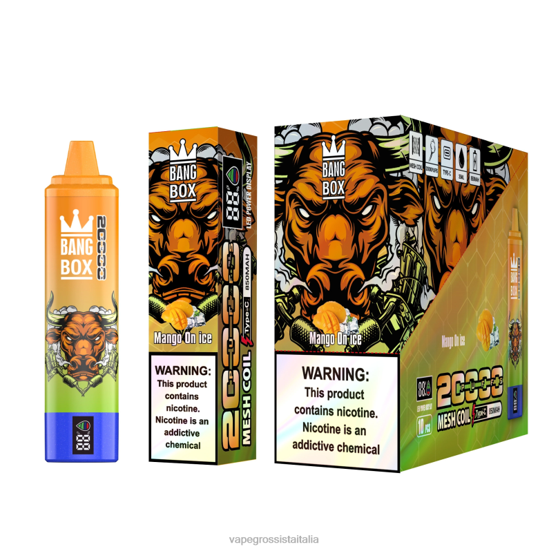 Vape Italia Centro Mirum - Bang Box 20000 mango su ghiaccio 00FB654