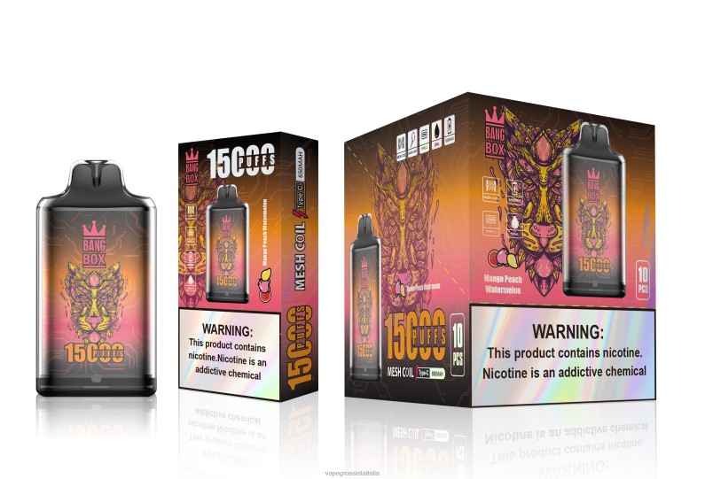 Vape Italia Centro Mirum - Bang Box s1-15000 sbuffi mango, pesca, anguria 00FB6107