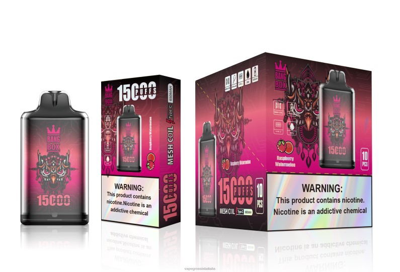 Vape Italia Collemarino - Bang Box s1-15000 sbuffi anguria al lampone 00FB6105