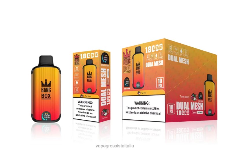 Vape Italia Fano - Bang Box 18000 sbuffi sangue di tigre 00FB694
