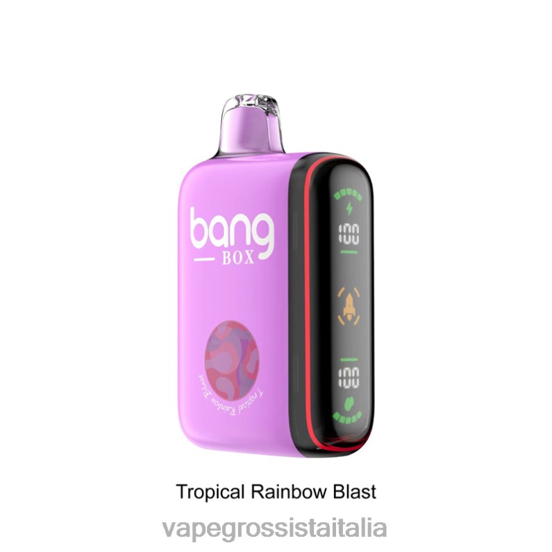 Vape Italia Fano - Bang Box Display di potenza intelligente da 9000-18000 sbuffi esplosione di arcobaleno tropicale 00FB636