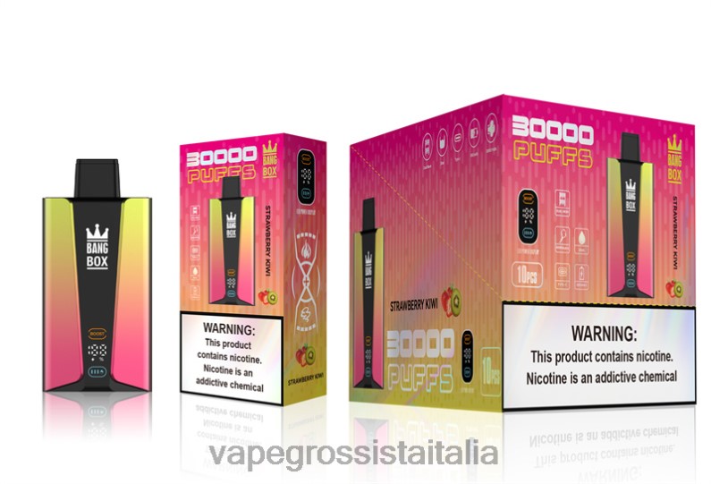 Vape Italia Fano - Bang Box Schermo intelligente da 30000 sbuffi kiwi fragola 00FB674