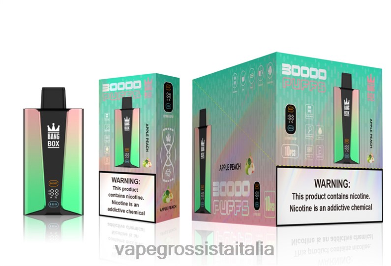 Vape Italia Osimo - Bang Box Schermo intelligente da 30000 sbuffi mela pesca 00FB683