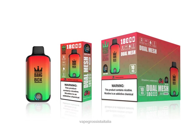 Vape Italia Recensioni - Bang Box 18000 sbuffi anguria alla fragola 00FB688