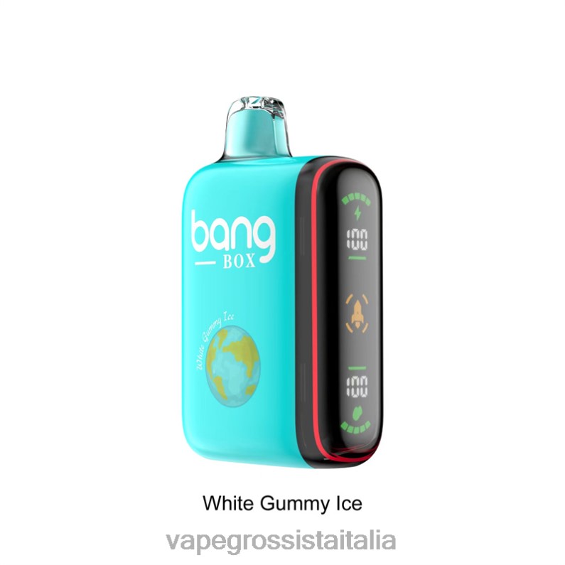 Vape Italia Recensioni - Bang Box Display di potenza intelligente da 9000-18000 sbuffi ghiaccio gommoso bianco 00FB630