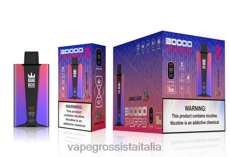 Vape Italia Recensioni - Bang Box Schermo intelligente da 30000 sbuffi succo della giungla 00FB678