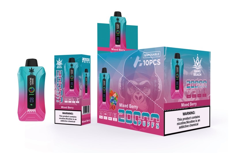 Vape Italia Osimo - Bang Beach Svapo a schermo intelligente da 20000 sbuffi frutti di bosco misti 00FB65