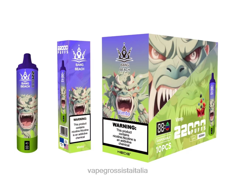 Vape Italia Senigallia - Bang Beach Schermo intelligente da 22000 sbuffi vimto 00FB618