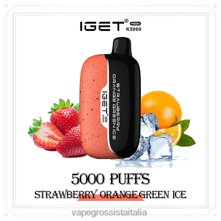 ghiaccio verde fragola arancione
