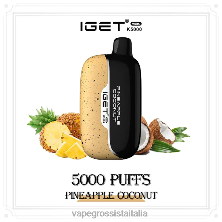 Vape Italia Fano - IGET Moon k5000 4248P16 cocco all'ananas