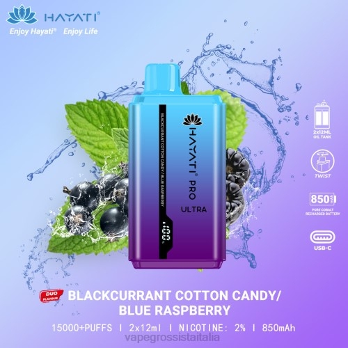 zucchero filato ribes nero/lampone blu