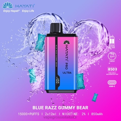 orsetto gommoso blu razz