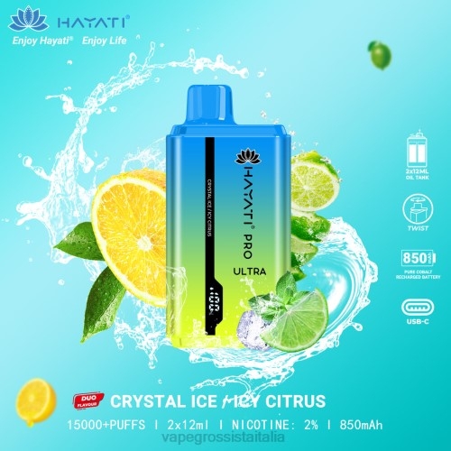 Vape Italia - ghiaccio cristallino/agrumi ghiacciati V620223 Hayati Pro Ultra