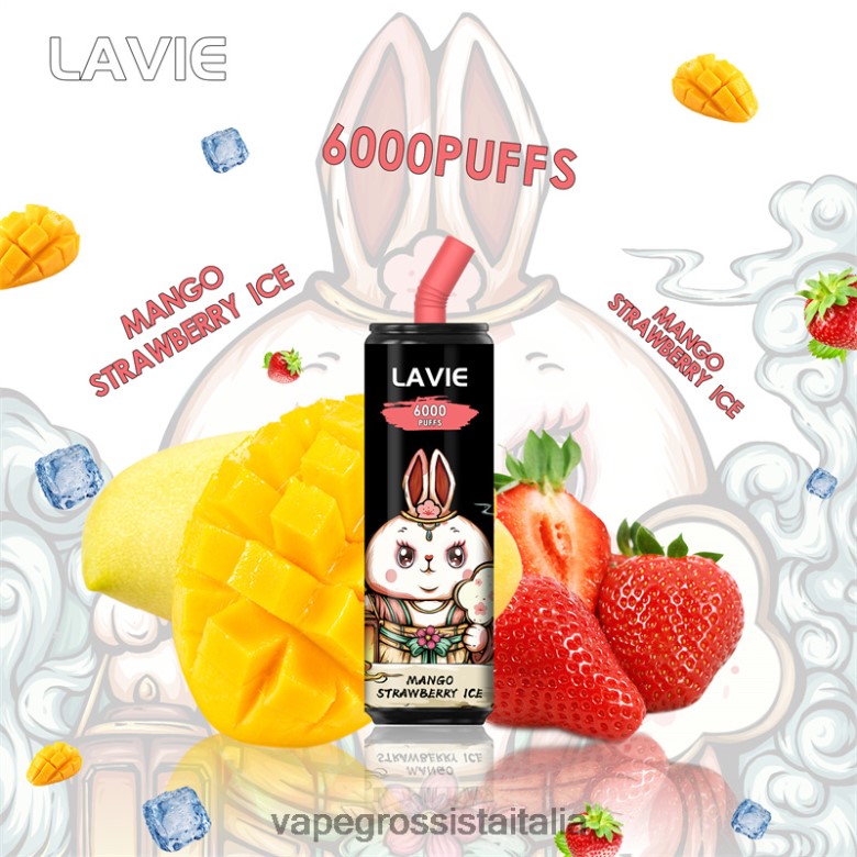 gelato alla fragola e mango