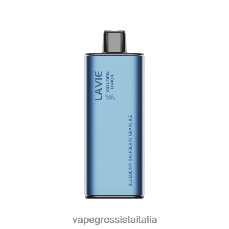 Vape Italia Fano - LAVIE GOLDEN BRICK 10000 sbuffi ZP0X2X56 ghiaccio d'uva al mirtillo e lampone