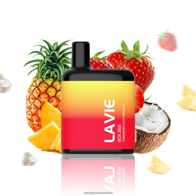 Vape Italia Collemarino - LAVIE BOX 3500 sbuffi ZP0X2X207 ananas al cocco e fragola