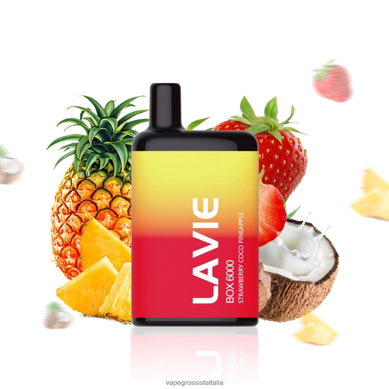 Vape Italia Osimo - LAVIE BOX 6000 sbuffi ZP0X2X205 ananas al cocco e fragola