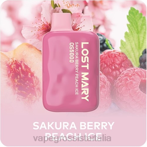 ghiaccio alla pesca con bacche di sakura